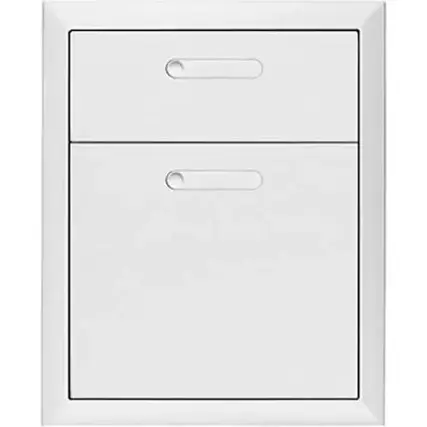 Front. Lynx - VENTANA™ 19" Double Drawer - Stainless steel.