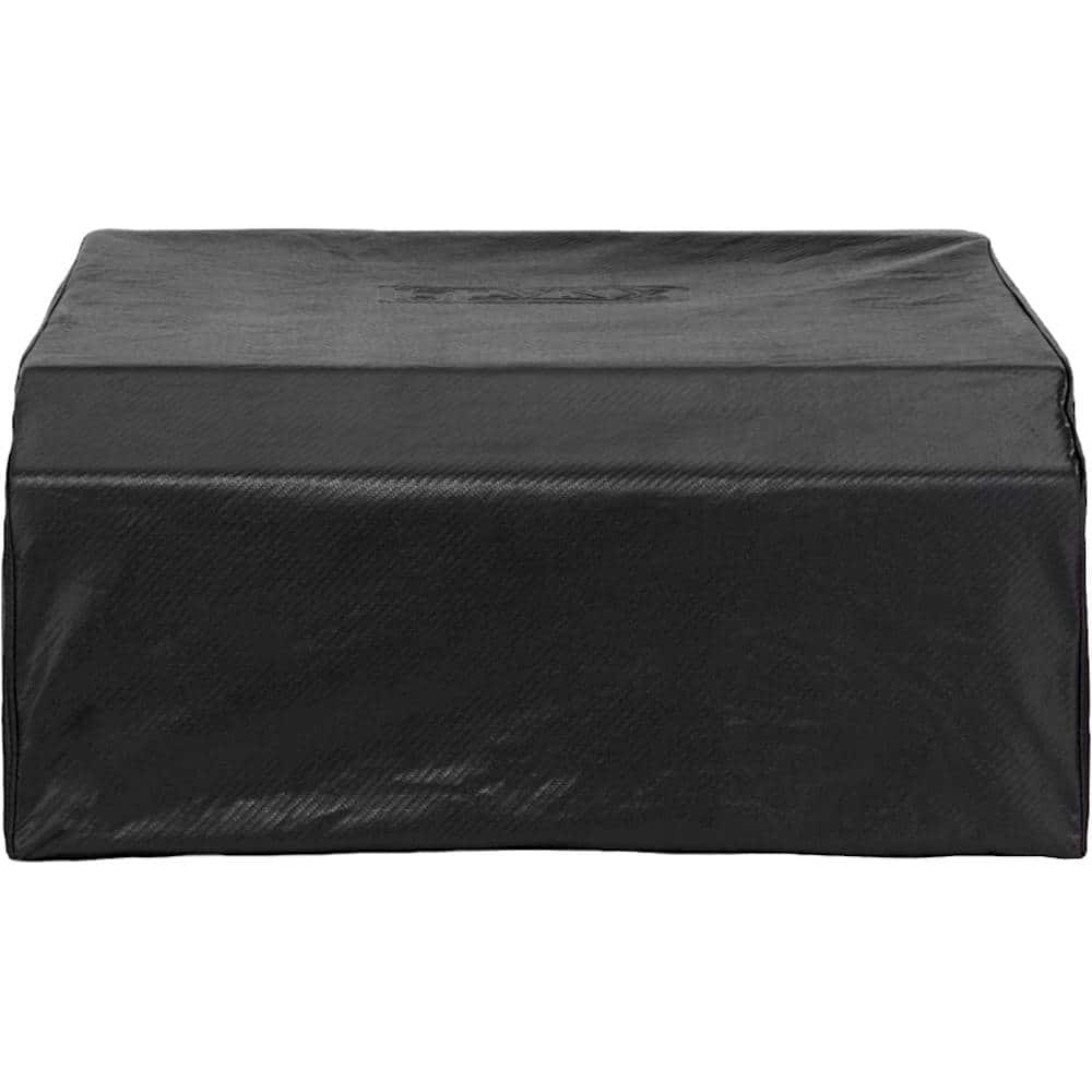 Angle. Lynx - 36" Carbon Fiber Vinyl Cover for Built-in Grills - Black.