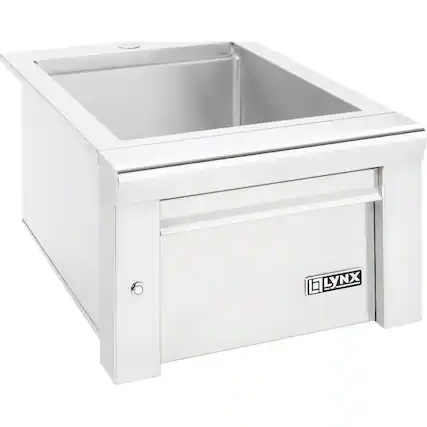 Front. Lynx - 18" Sink with Drain - Stainless Steel.
