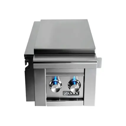 Angle. Lynx - Professional 15.2" Side Burner - Stainless steel.