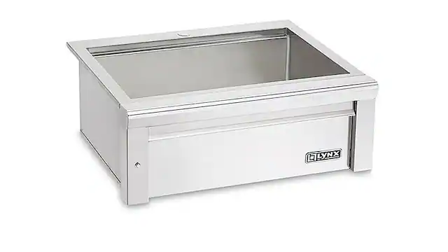 Front. Lynx - 30" Sink with Drain - Stainless Steel.