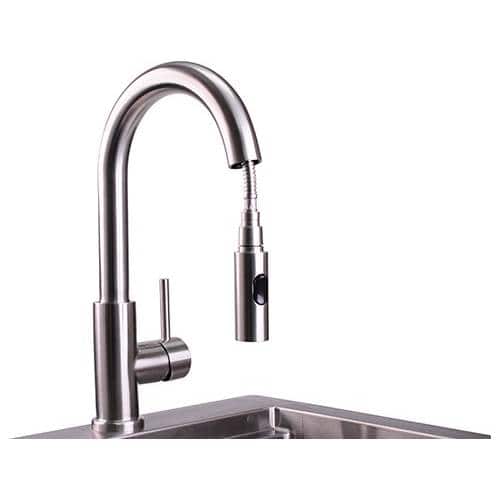 Outdoor Gooseneck Pull Down Faucet - Front_Zoom