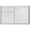 Lynx - VENTANA 36" Storage Door & Double Drawer Combination - Stainless Steel