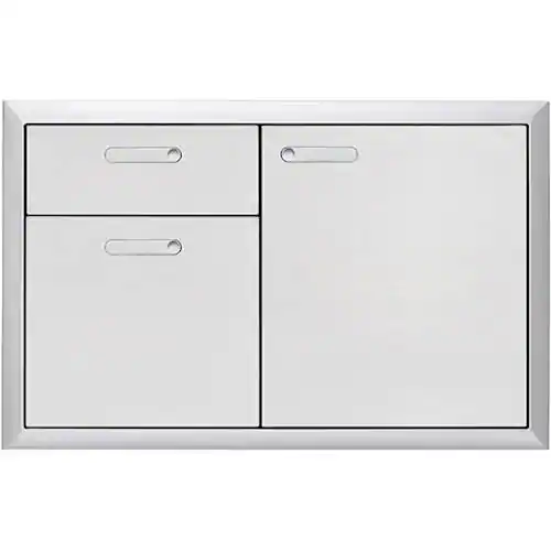 Lynx - VENTANA 36" Storage Door & Double Drawer Combination - Stainless Steel