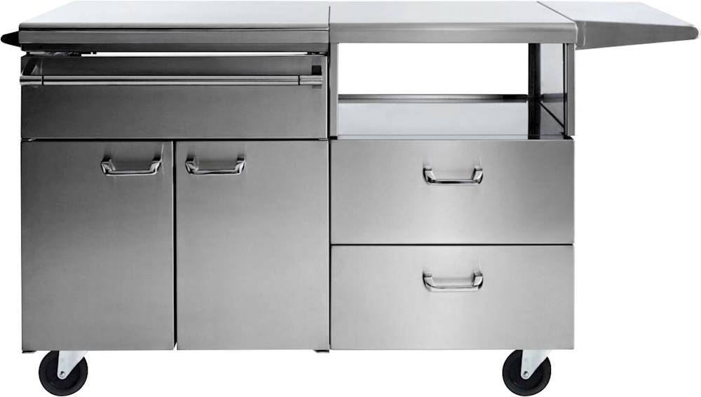 Angle View: Lynx - Professional Serve and Prep Countertop - Stainless Steel
