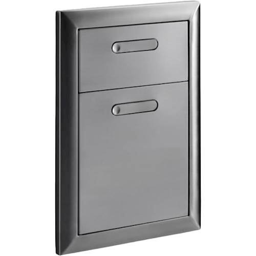 Angle View: Lynx - Ventana Double Drawers - Stainless steel