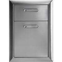 Lynx - Ventana Double Drawers - Stainless Steel - Angle_Zoom