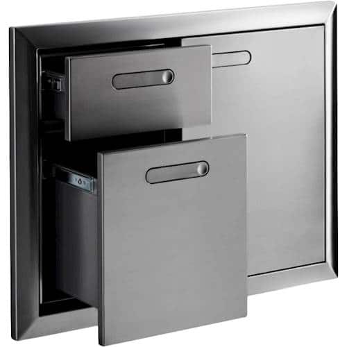 Alt View 11. Lynx - Ventana 30" Built-In Access Door and Double Drawer Combination - Stainless steel.
