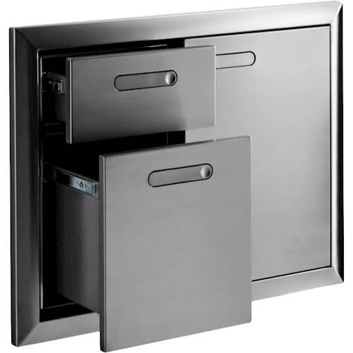 Alt View 11. Lynx - Ventana 30" Built-In Access Door and Double Drawer Combination - Stainless steel.
