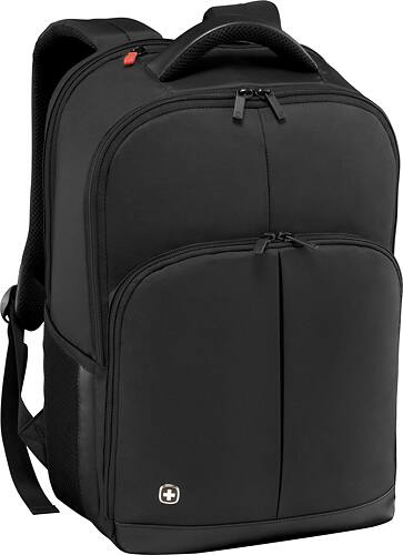 SwissGear - Link Laptop Backpack - Black - Larger Front