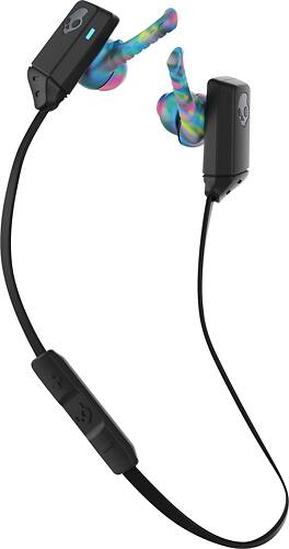 Skullcandy - XTFree Bluetooth Headset - Black/Swirl/Gray - Larger Front