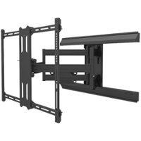 Kanto - Full Motion TV Wall Mount for Most 42" - 100" TVs - Extends 31.3" - Black - Angle_Zoom