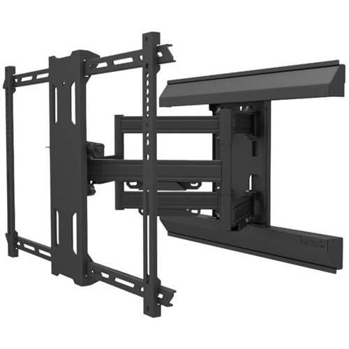 Angle View: Kanto - Full Motion TV Mount 18.3-inch Extension, Black - Black