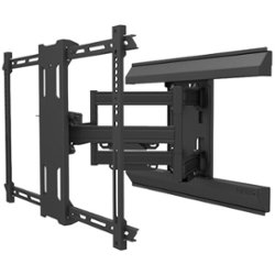 Kanto - Full Motion TV Wall Mount for Most 37" - 80" TVs - Extends 22" - Black - Angle_Zoom