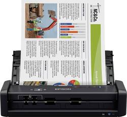 Epson - Workforce ES-300W Wireless Duplex Mobile Document Scanner - Black - Front_Zoom