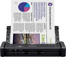 Epson - Workforce ES-200 Duplex Mobile Document Scanner - Black - Front_Zoom