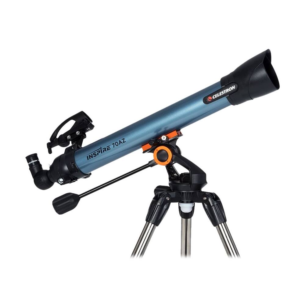Best Buy Celestron Inspire series 70 AZ 70mm Refractor Telescope Blue
