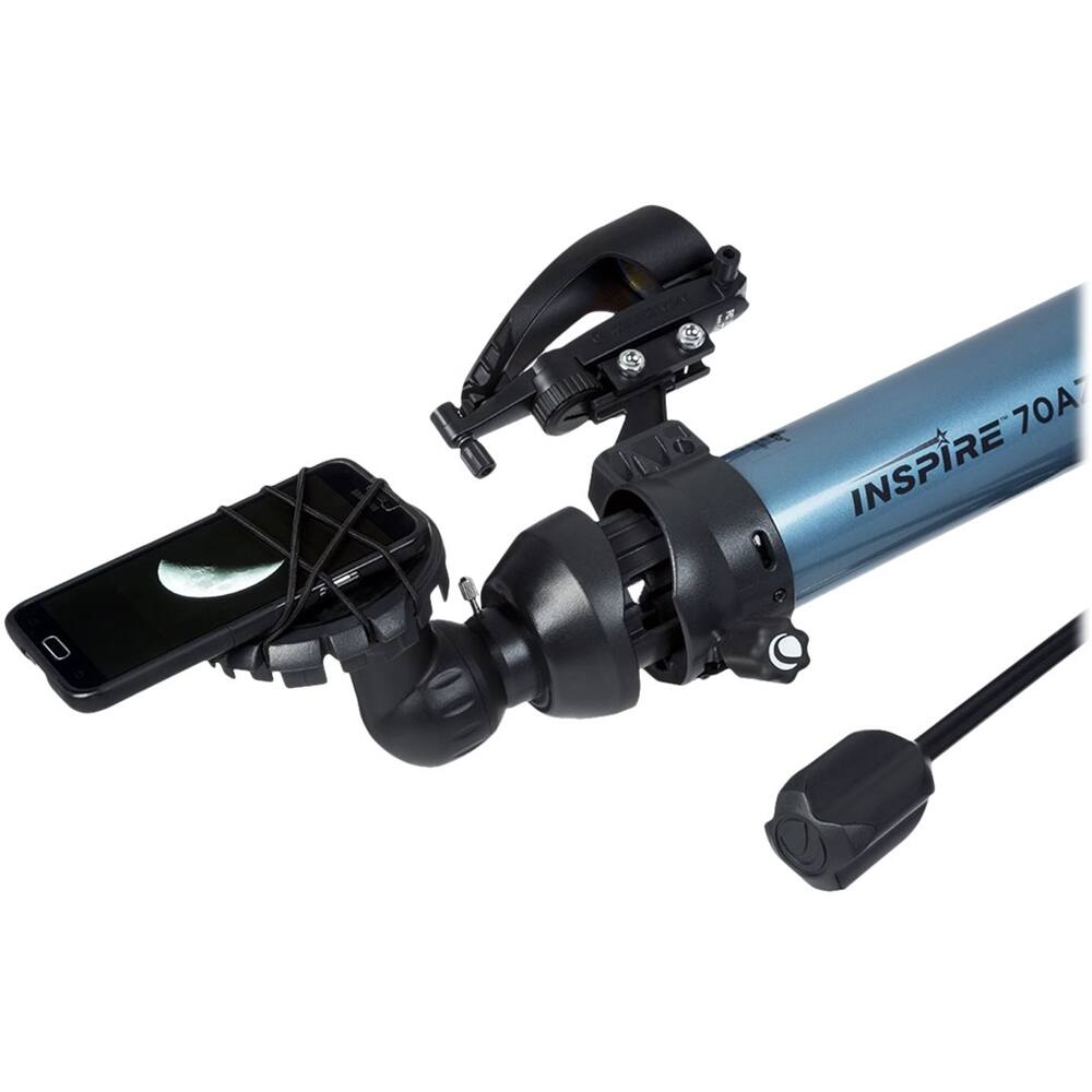 Best Buy Celestron Inspire series 70 AZ 70mm Refractor Telescope Blue/black 22401