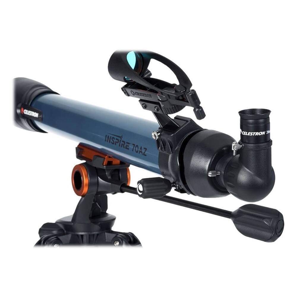 Best Buy Celestron Inspire series 70 AZ 70mm Refractor Telescope Blue