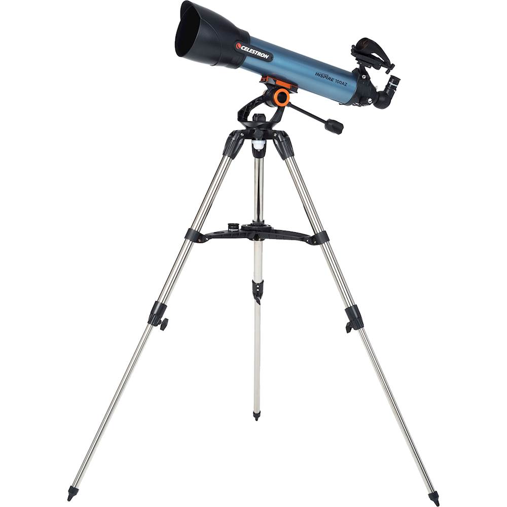 Left View: Galileo - 50mm Refractor Telescope - Gray/Black