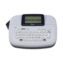 Brother - P-touch, PT-M95, Handy Label Maker, 9 Type Styles, 8 Deco Mode Patterns - Blue Gray and Navy