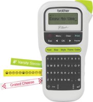 Brother - P-touch, PT-H110, Easy Portable Label Maker, Lightweight, Qwerty Keyboard, One-Touch Keys - White/Gray - Front_Zoom