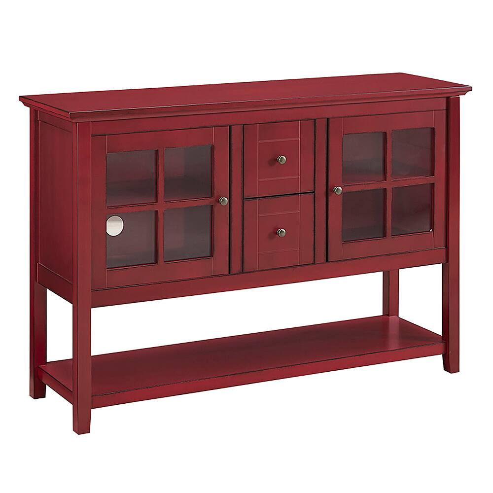 Angle. Walker Edison - Transitional TV Stand / Buffet for TVs up to 55" - Red.