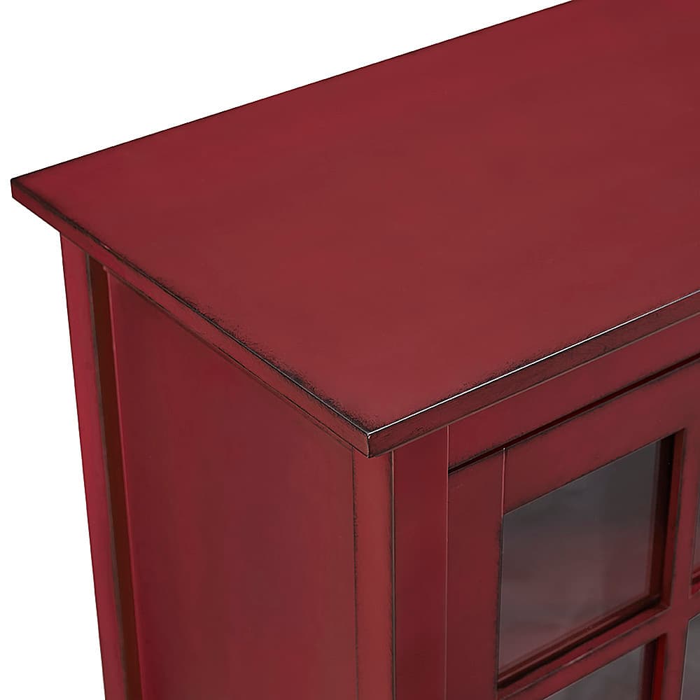 Alt View 1. Walker Edison - Transitional TV Stand / Buffet for TVs up to 55" - Red.