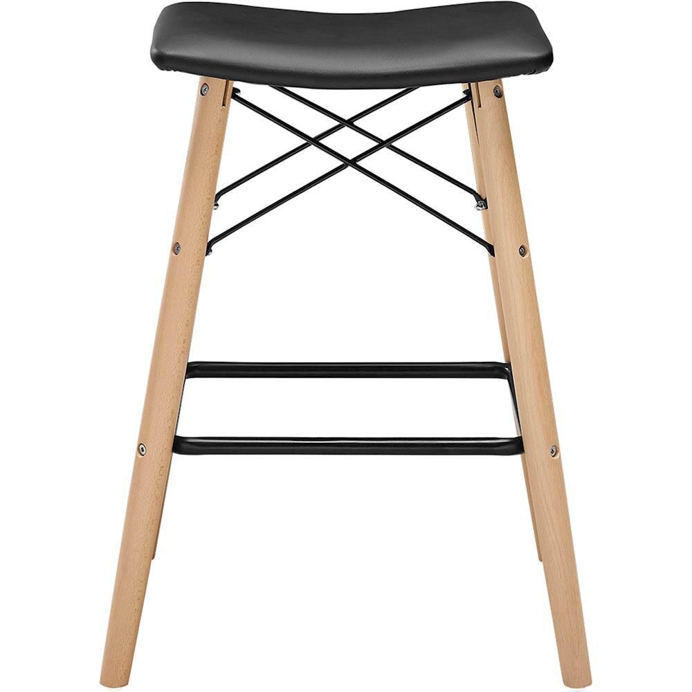 Best Buy Walker Edison Retro Modern Counter Stool Black BBHRM26BL