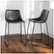 Alt View Zoom 14. Walker Edison - Industrial Faux Leather Counter Stool (Set of 2) - Black.
