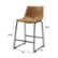 Alt View Zoom 20. Walker Edison - Industrial Faux Leather Counter Stool (Set of 2) - Black.