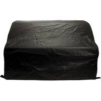 Lynx - 54" Carbon Fiber Vinyl Cover for Built-in Grills - Black - Angle_Zoom