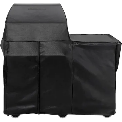 Angle. Lynx - Cover for Lynx Napoli Outdoor Freestanding Oven - Black.