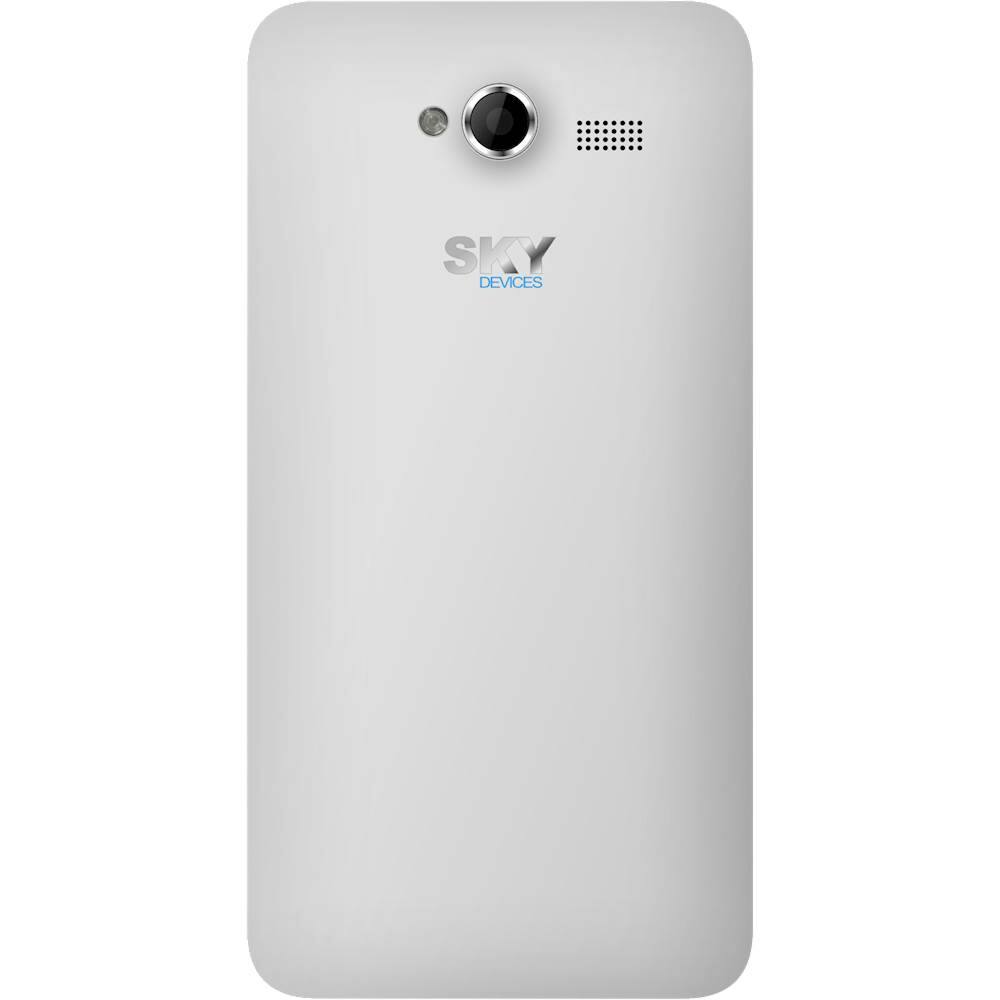 Back. SKY Devices - Platinum 5.0W with 4GB Memory Cell Phone (Unlocked) - Silver.
