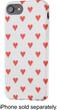 Dynex™ - Case for Apple® iPhone® 6, 6s and 7 - White/Red Hearts - Larger Front