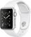 Front. Apple - Geek Squad Certified Refurbished Apple Watch Series 1 38mm Silver Aluminum Case White Sport Band - Silver Aluminum.
