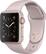 Front. Apple - Geek Squad Certified Refurbished Apple Watch Series 1 38mm Rose Gold Aluminum Case Pink Sand Sport Band - Rose Gold Aluminum.