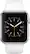 Left. Apple - Geek Squad Certified Refurbished Apple Watch Series 1 42mm Silver Aluminum Case White Sport Band - Silver Aluminum.