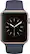 Left. Apple - Geek Squad Certified Refurbished Apple Watch Series 1 42mm Rose Gold Aluminum Case Midnight Blue Sport Band - Rose Gold Aluminum.