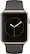 Left. Apple - Geek Squad Certified Refurbished Apple Watch Series 1 42mm Gold Aluminum Case Cocoa Sport Band - Gold Aluminum.