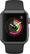 Left. Apple - Geek Squad Certified Refurbished Apple Watch Series 1 38mm Space Gray Aluminum Case Black Sport Band - Space Gray Aluminum.