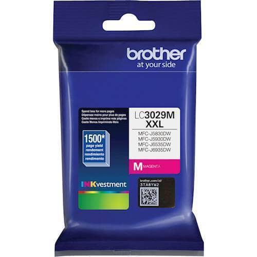 Front. Brother - LC3029M XXL Super High-Yield Ink Cartridge - Magenta.
