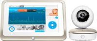 Front. Motorola - Smart Nursery Wi-Fi 1080p Video Baby Monitor with 7" Screen - White/Gold.