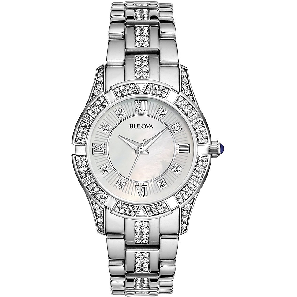 Best Buy: Bulova Crystal Quartz Wristwatch Silver 96L116