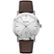 Front Zoom. Bulova - Classic Quartz Wristwatch - Silver/brown.