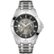 Front Zoom. Bulova - Automatic Mechanical Wristwatch - Silver/black.