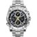 Front Zoom. Bulova - Precisionist Quartz Wristwatch - Silver/black.