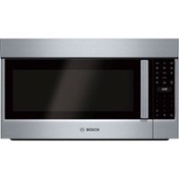 Bosch - Benchmark Series 1.8 Cu. Ft. Convection Over-the-Range Microwave with Sensor Cooking - Stainless steel - Front_Zoom