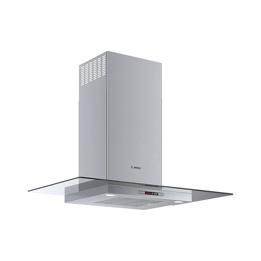 Angle. Bosch - Benchmark Series 36" Convertible Range Hood - Stainless Steel.