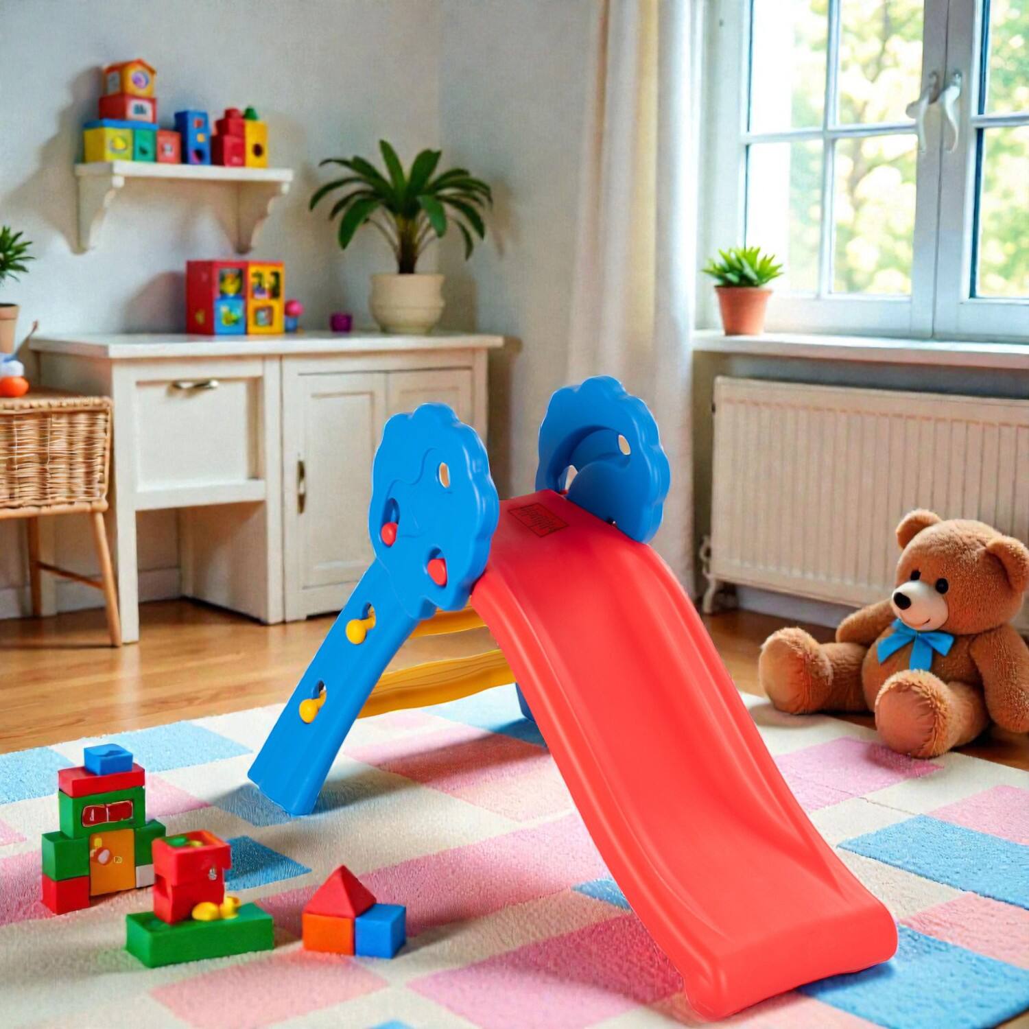 BreeBe - Multi-Use Foldable Toddler Slide for Home and Garden - Multicolor price history on PriceWatchPro